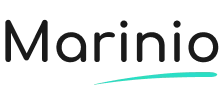 Logo of Marinio with a modern font and a teal accent, symbolizing innovation and digital solutions.